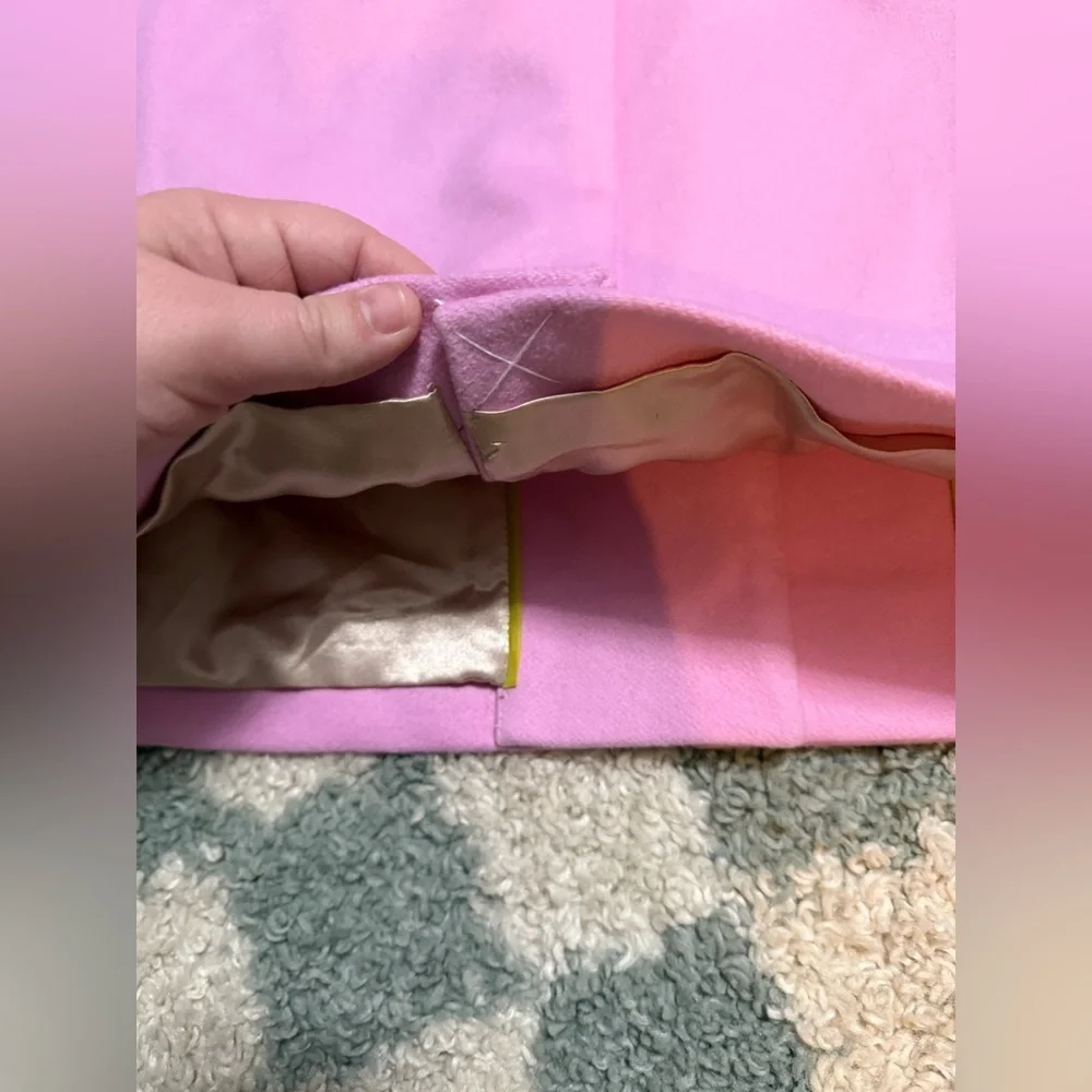 J. CREW Alfie topcoat in Italian wool, polyamide, cashmere blend Barbie pink 6P